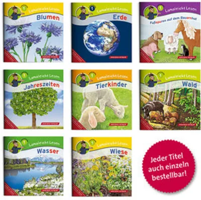 Produktbild von Lamaleicht Lesen Themenset Lesestufe 1, 8 Teile