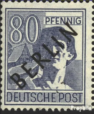 Produktbild von Briefmarken Berlin (West) 1948 Mi 15 postfrisch Schwarzaufdruck