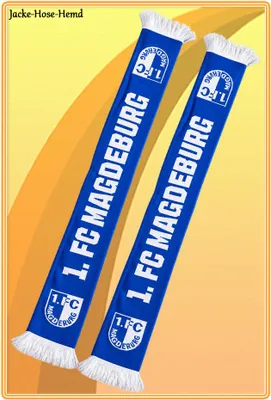 Produktbild von Schal Fanschal 1. FC Magdeburg Wendeschal Klassig Blau Weiß Gr. 17x135cm
