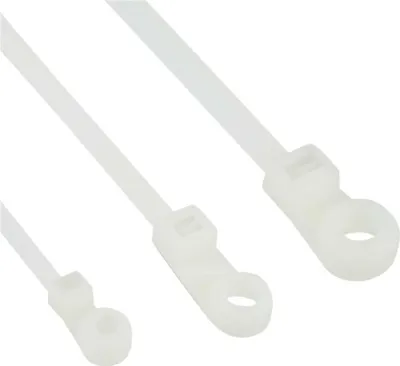 Produktbild von InLine® Kabelbinder mit Montageloch, Länge 100mm, Breite 3,6mm, 100 Stück