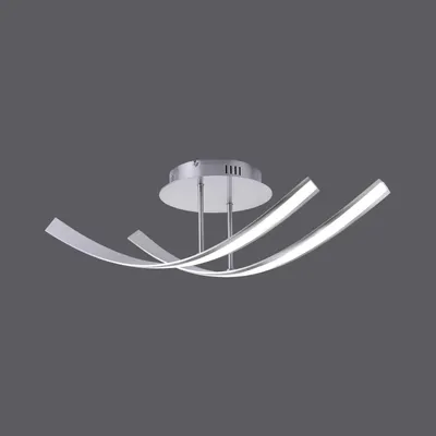Image de Appareil d'éclairage de plafond LINDA de Paul Neuhaus, en acier, avec 2 panneaux LED de 7W, 3000K, pour intérieur, indice de protection IP20