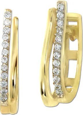 Produktbild von GoldDream gold Creolen Damen 333er Gelbgold Ohrringe GDO5661Y