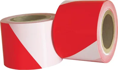 Produktbild von FOLTEC Warnband / Absperrband 75mm x 500m Rot und Weiß