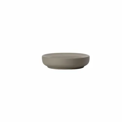 Produktbild von Zone Denmark Seifenschale Ume, Seifenablage, Seifenhalter, Porzellan, Taupe, Ø 12 cm, 26435