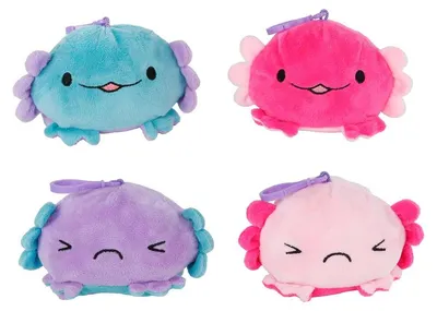 Obrázek produktu pro Van Manen Axolotl oboustranný plyš s přívěskem na klíče, různé ve 4 barvách 660582