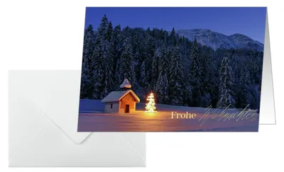 Obrázek produktu pro SIGEL DS96 10 SIGEL Weihnachtskarten Christmas Chapel DIN A6