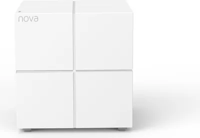 A white Tenda Nova MW6 WLAN-Router is shown against a white background.