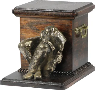 Image de Boxer II - Urne pour cendres de chien avec statuette, une urne élégante pour chien, une urne exceptionnelle avec un buste de chien de la marque Art-Dog.