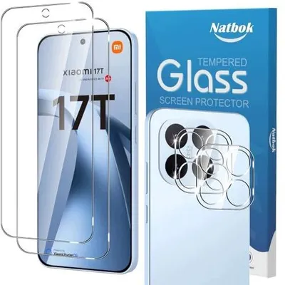 Zdjęcie produktu dla Szkło hartowane xiaomi 17T folia ochronna ekran i aparat