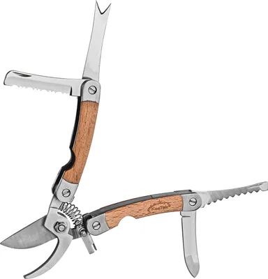 KesTek Garten Multitool Astschere Gartenschere GMT1 mit Güteltasche bis 18 mm Äste Sträucher Bäume schneiden pflegen Gartenwerkzeug Bypass Schere Feile Messer Unkrautstecher 374019 40032 4066986400322 Stabilo-Fachmarkt.de