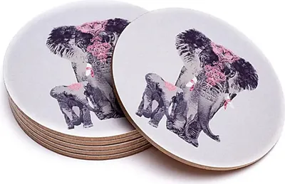Zdjęcie produktu dla Podstawki Elephant, zestaw 6 sztuk - 152 g, zestaw 4 sztuk - 152 g, zestaw 4 sztuk
