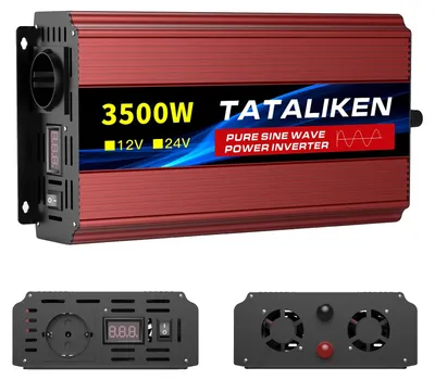 Produktbild von Wechselrichter, Dual EU-Steckdosen, Intelligenter Kühlventilator, 12V3500W 220V50HZEU