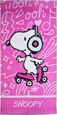 Produktbild von Snoopy Skate Badehandtuch, Strandtuch 70x140cm