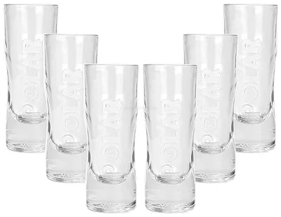 Produktbild von Polar Limes Longdrinkglas - Glas Gläser 6x Longdrinkgläser 2/4cl geeichtPolar Limes, Vodka, Shotglas, Stamer, Kurzglas, weiß satiniert