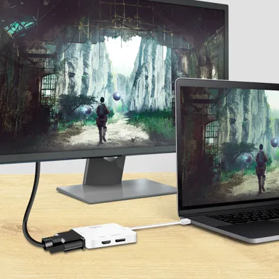 Produktbild von Logilink Adapter Mini DisplayPort -> HDMI+DVI+DisplayPort