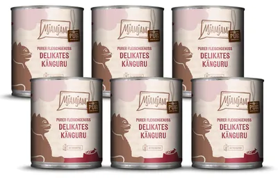 Produktbild von MjAMjAM Purer Fleischgenuss - delikates Känguru pur, Adult, jede Rasse, Känguru, 800 g, Getreidefrei