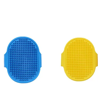 Produktbild von Heikoeco® TRP Gummi Hundebürste, Ergonomisch & 3-in-1 Massagebürste für Hunde & Katzen, Kurzhaar- und Langhaarbürste,2pcs