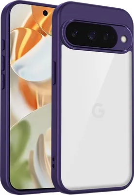 Produktbild von Hülle für Google Pixel 10 Transparente Rückseite TPU Bumper Stoßfest Handyhülle Lila