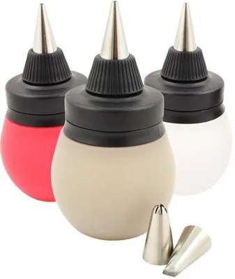 Image de Poche à douille en silicone avec 3 douilles en acier inoxydable