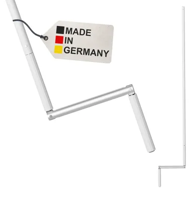Kurbelstange für Rolläden, 120 cm, Aluminium, weiß