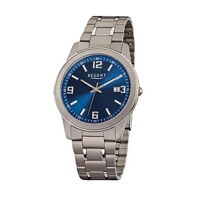 Immagine prodotto di Orologio da uomo Regent in titanio F-840 quarzo bracciale grigio argento D2URF840