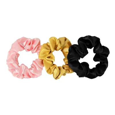 Produktbild von Satin-Haargummis für Stil und Haarschutz - Satin Luxury Line - Mix