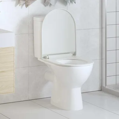 Produktbild von vidaXL Toilettensitz mit Absenkautomatik und Quick-Release-Design Weiß