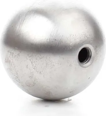 Immagine prodotto di LogistSystem - Sfera in acciaio, diametro 150 mm, filettatura M12 - Sfera cava - Sfera decorativa con filettatura - Sfera a stelo - Tappo terminale - 1 sfera per stelo M12, utilizzabile come elemento decorativo per ringhiere, recinzioni, corrimano di scale e supporti per corrimano