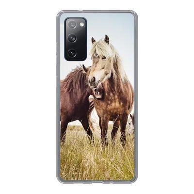 Produktbild von MuchoWow® Handyhülle Schutzhülle Hülle für Samsung Galaxy S20 FE Pferde - Gras - Frühling Silikon Softcase Handy Hülle - Abdeckung