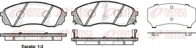 Produktbild von REMSA Bremsbeläge Satz Vorne Bremsklötze für HYUNDAI H-1 Travel (TQ) 1291.02