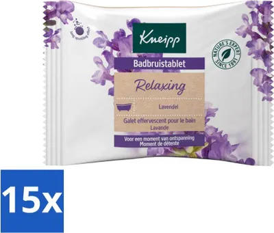 Obrázek produktu pro Kneipp - Koupelové tablety - Levandule - ekonomické balení - 15 kusů