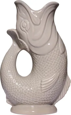 Produktbild von Gluckigluck Wasserkaraffe mit Gluckergeräusch, handgefertigt, ikonisches Design, Farbe:Champignon, Fassungsvermögen:1,2 L