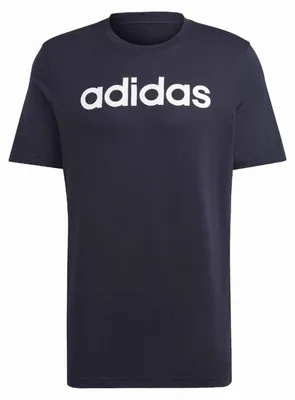 Image de Adidas - T-shirt « Essentials Linear » pour homme PP4352 (L) (bleu marine foncé)