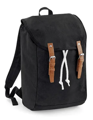 Produktbild von Quadra QD615 | Vintage Rucksack | 26 x 45 x 16,5 cm - Farbe: Black - Größe: 26 x 45 x 16,5 cm