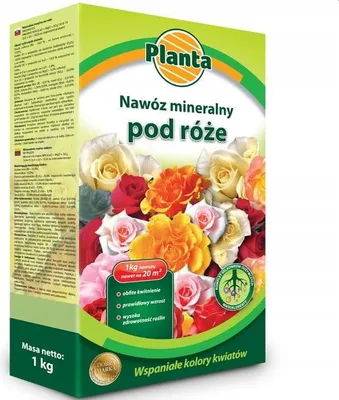 Zdjęcie produktu dla Nawóz pod róże dla róż wieloskładnikowy Planta granulat 1 kg 1 l