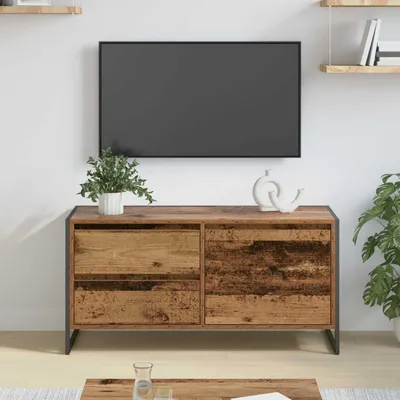 Produktbild von "Schlussverkauf" TV-Schränk hochwertigem - TV-Lowboard - Max. Gewicht: 60 kg - Altholz 100x36x49.5 cm Holzwerkstoff  C14585