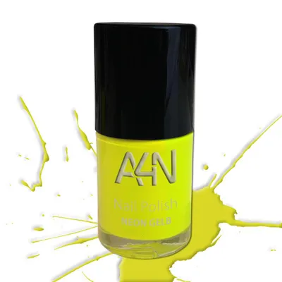Produktbild von NEON Nagellack Gelb, leuchtende Nagellacke  deckend und lufttrocknend,  Germany, Neonfarben, weicher Pinsel