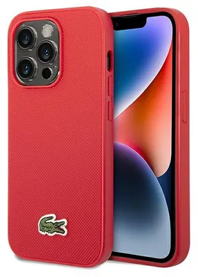 Zdjęcie produktu dla Etui Lacoste Iconic Petit Pique MagSafe do iPhone 14 Pro czerwony