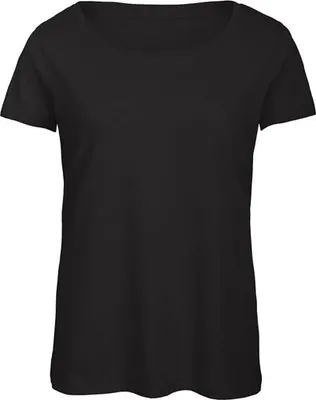 Zdjęcie produktu dla Koszulka damska, długi rękaw - B&C TRIBLEND/W - black - rozmiar L