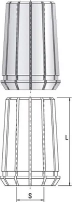 Produktbild von Spannzange 5,0 - 4,5 mm / Typ 462E / 12-fach