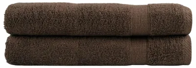 Zdjęcie produktu dla Ręczniki vidaXL Premium SOLUND, 2 szt., brązowe, 100 x 200 cm, 600 g/m²