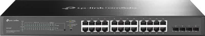 Produktbild von TP-Link Omada TL-SG2428P Managed L2/L2+ Gigabit Ethernet (10/100/1000) Power over Ethernet (PoE) 1U Schwarz