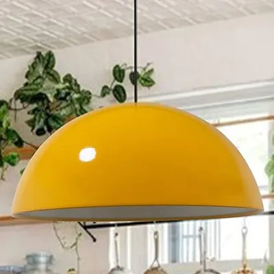 Produktbild von Deckenleuchte | Lipeo | Metall Pendelleuchte Deko Vintage Lampe Hängend Groß - Gelb