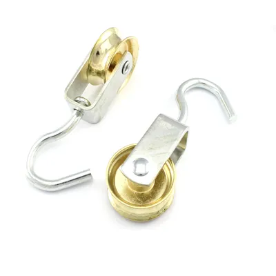 Produktbild von 30mm Umlenkrolle / Vogelrolle / Seilrolle mit Haken Rolle