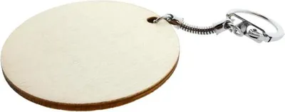 Obrázek produktu pro Creativ Company dřevěný přívěšek na klíče řemeslná sada 12 kusů 6 cm