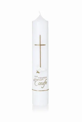 Produktbild von Wiedemann 165449.026 Taufkerze Gold