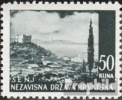 Produktbild von Briefmarken Kroatien 1941 Mi 64 postfrisch Landschaften