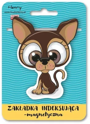 Imagen del producto de Marcador magnético para libros, diseño "Perro"