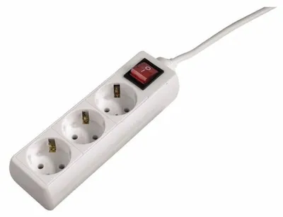 Obrázok produktu pre Hama 69223781, 1,4 m, Vnútorný, Plast, Biela, 3 AC zásuvky/AC zásuviek, 250 V