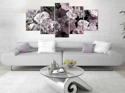 Produktbild von BLUMEN PÄONIEN LILIEN Acrylglasbild Modern Wandbild Glasbilder Bild b-A-0668-k-m